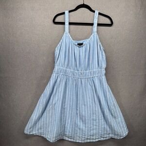 Lane Bryant Blue Striped Dress